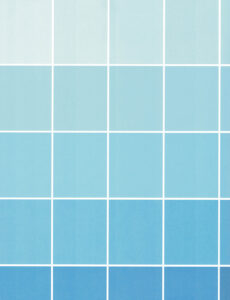 Paint Chip Scan Blue Grid