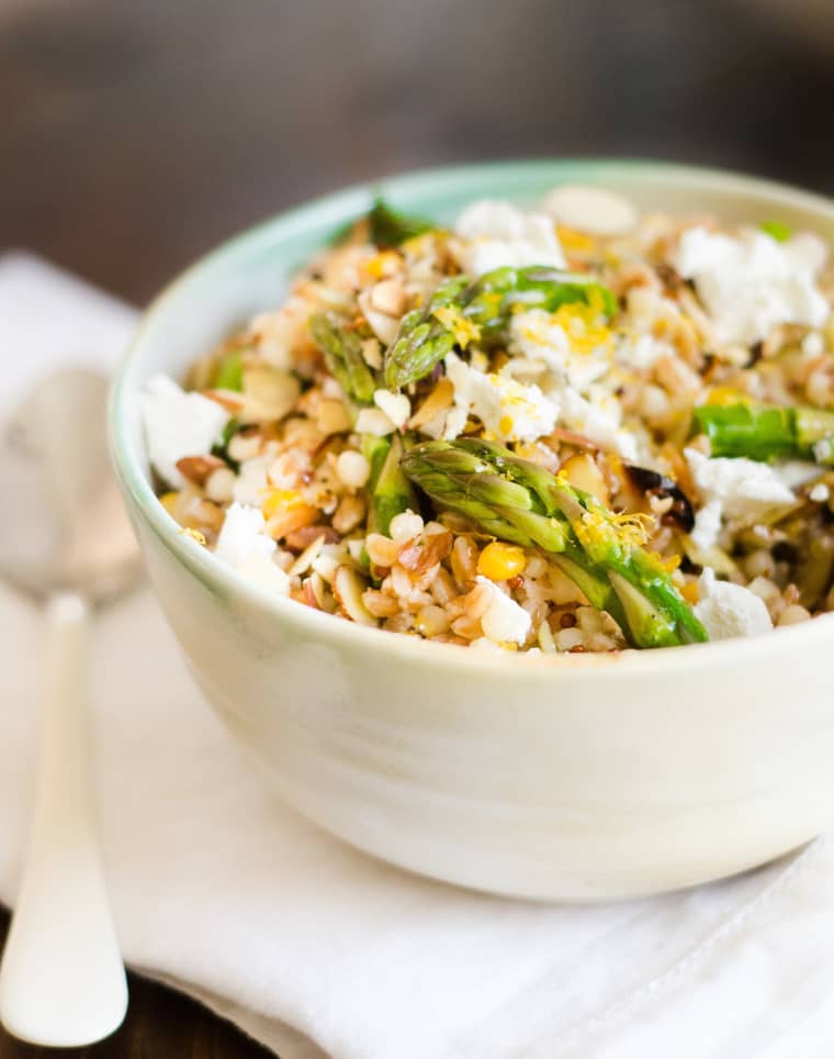 Spring Grain Salad with Asparagus and Meyer Lemon Kitchn