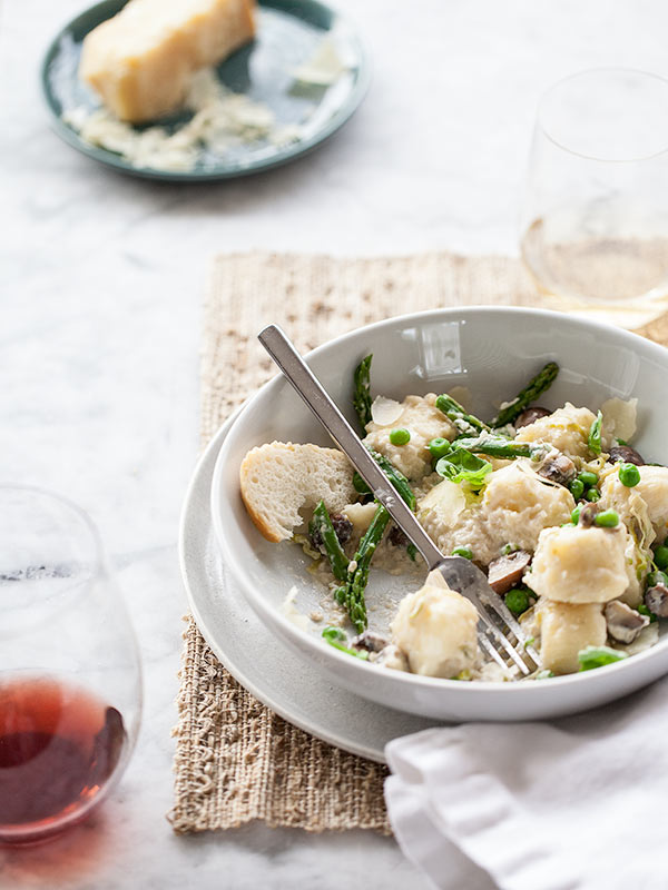 Spring Vegetable Gnocchi Foodiecrush