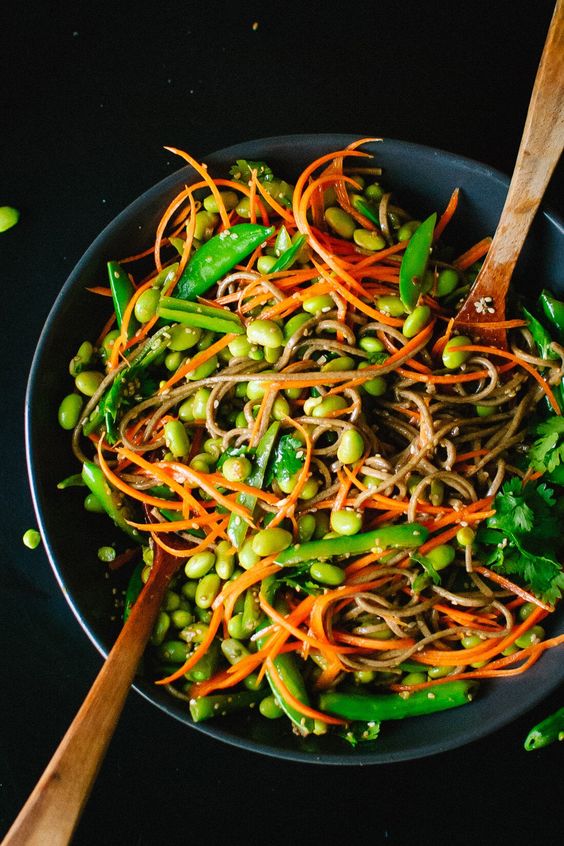 Sugar Snap Pea and Carrot Soba Noodles Cookie and Kate