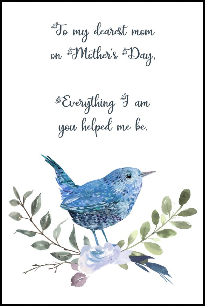 To My Dearest Mom Mother's Day Greeting Card