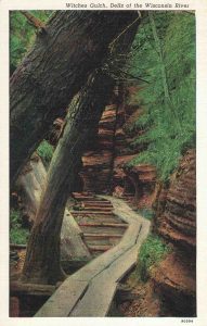 Vintage Postcard Wisconsin Dells Witches Gulch