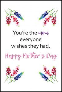 You're The Mom Everyone Wishes They Had Mother's Day Greeting Card