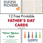 12 Free Printable Father's Day Cards