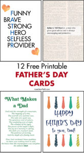 12 Free Printable Father's Day Cards