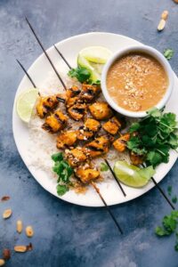 Coconut Curry Chicken with Peanut Dipping Sauce Chelsea's Messy Apron