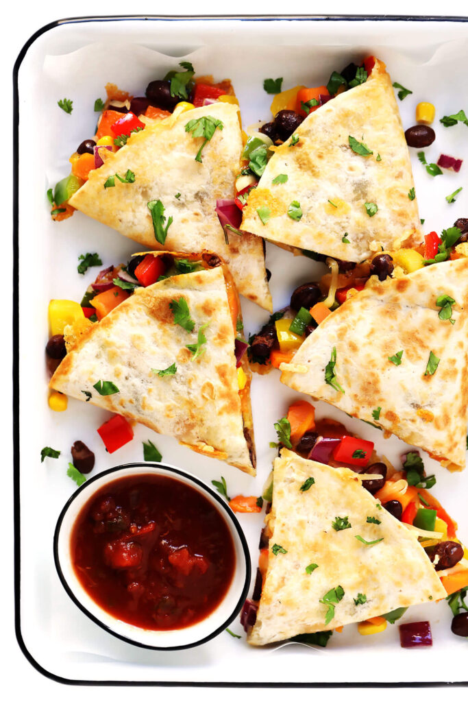 Easy Veggie Quesadillas Gimme Some Oven