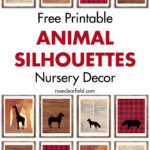 Free Printable Animal Silhouettes Nursery Decor