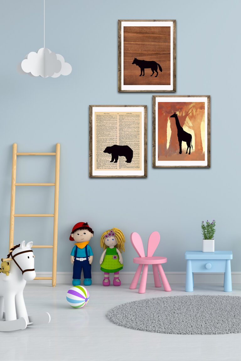 Free Printable Animal Silhouettes Nursery Decor • Rose Clearfield