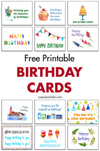 Free Printable Birthday Cards