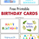 Free Printable Birthday Cards