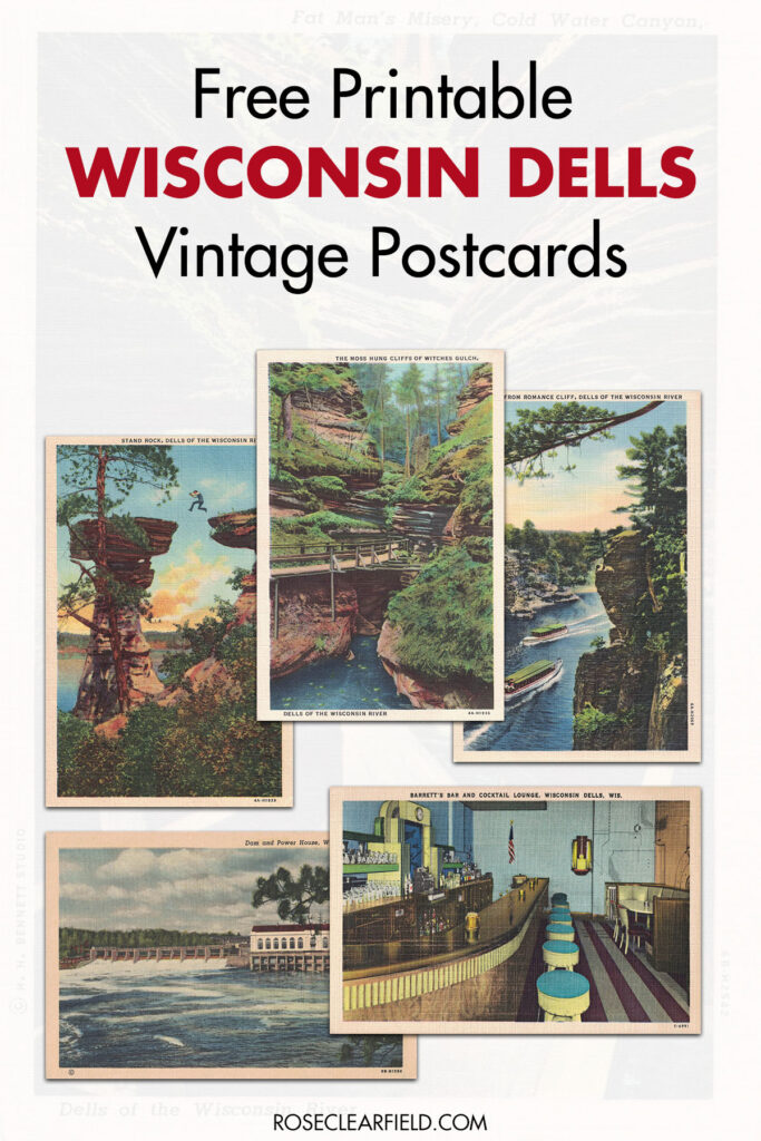 Free Printable Wisconsin Dells Vintage Postcards