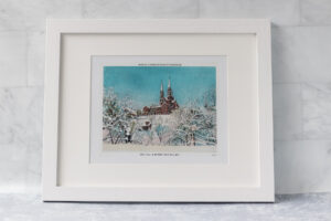 Vintage Postcard Prints 8x10 Framed