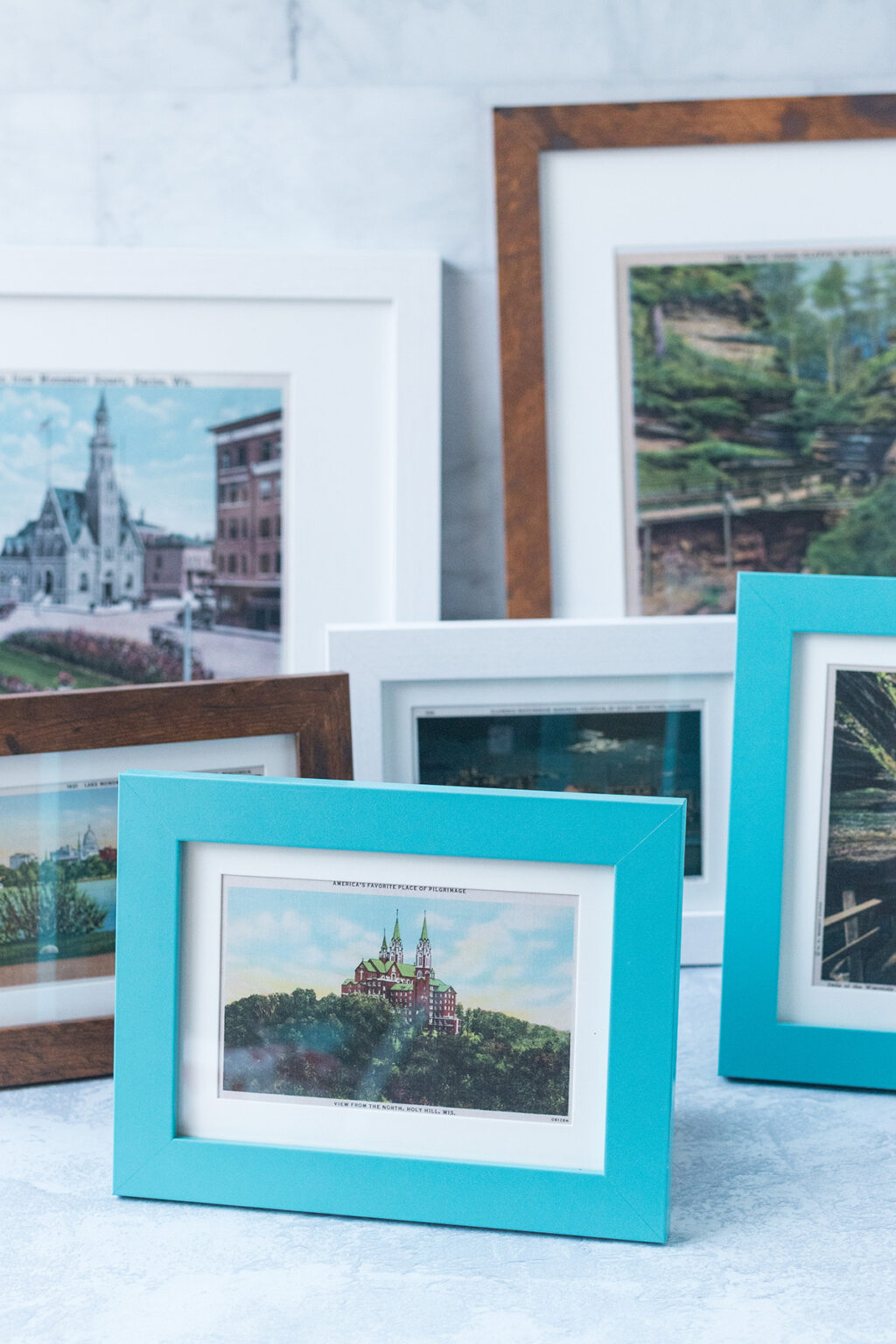 How to Print and Frame Vintage Postcards Rose Clearfield