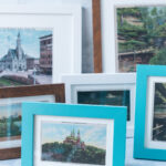 How to Make Vintage Postcard Print Wall Art