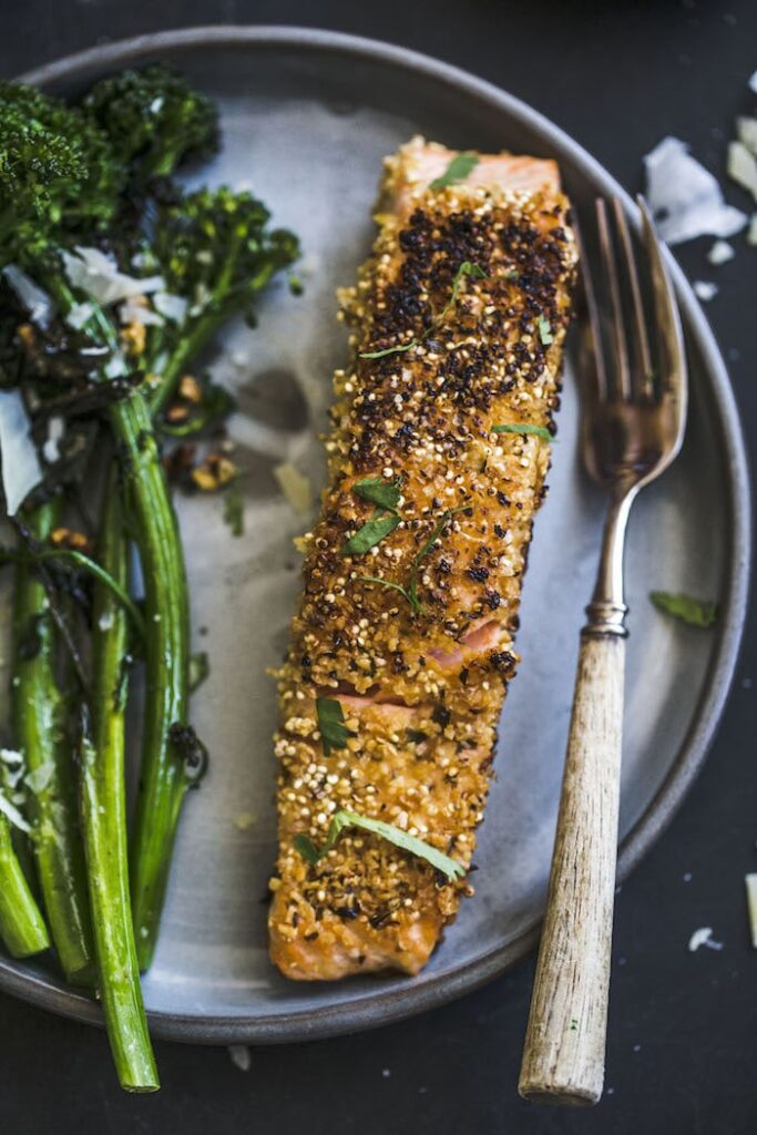 Quinoa Crusted Salmon The Almond Eater