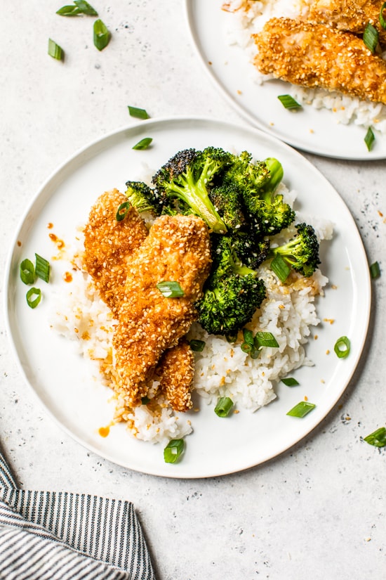 Sesame Encrusted Baked Chicken Tenders Skinnytaste