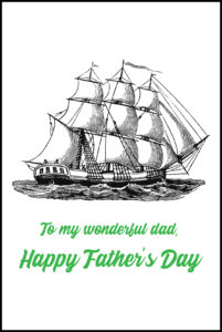 To My Wonderful Dad A2 Father's Day Card