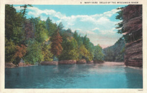 Vintage Postcard Wisconsin Dells Navy Yard