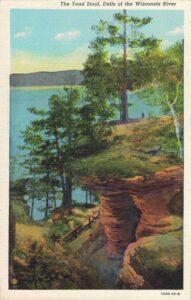 Vintage Postcard Wisconsin Dells The Toad Stool