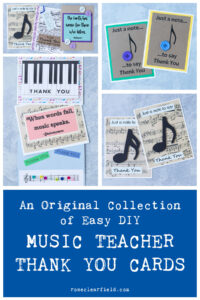 An Original Collection of Easy DIY Music Teacher Thank You Cards