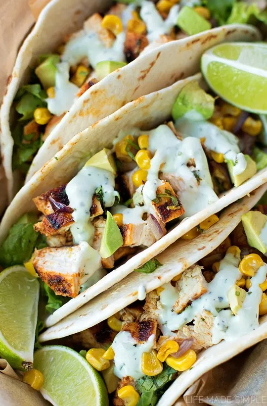 Chili Lime Chicken Tacos Life Made Simple