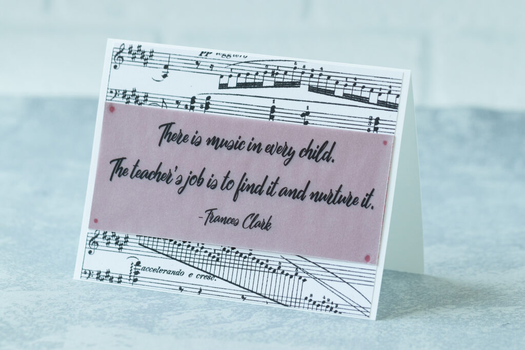 There is Music in Every Child Greeting Card Idea