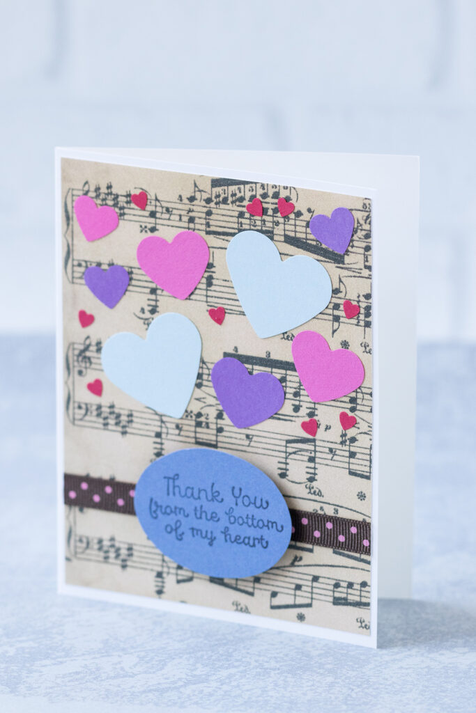 Thank You From the Bottom of My Heart Music Thank You Card