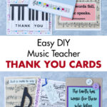 Easy DIY Music Teacher Thank You Cards