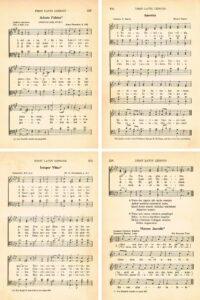 First Latin Lessons Hymns Collage