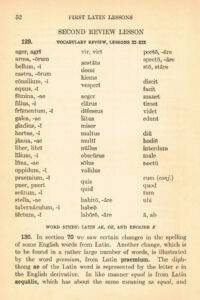 First Latin Lessons Pg. 52 Preview