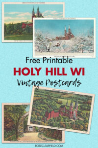 Free Printable Holy Hill Wisconsin Vintage Postcards