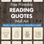 Free Printable Reading Quotes Wall Art