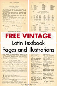 Free Vintage Latin Textbook Pages and Illustrations