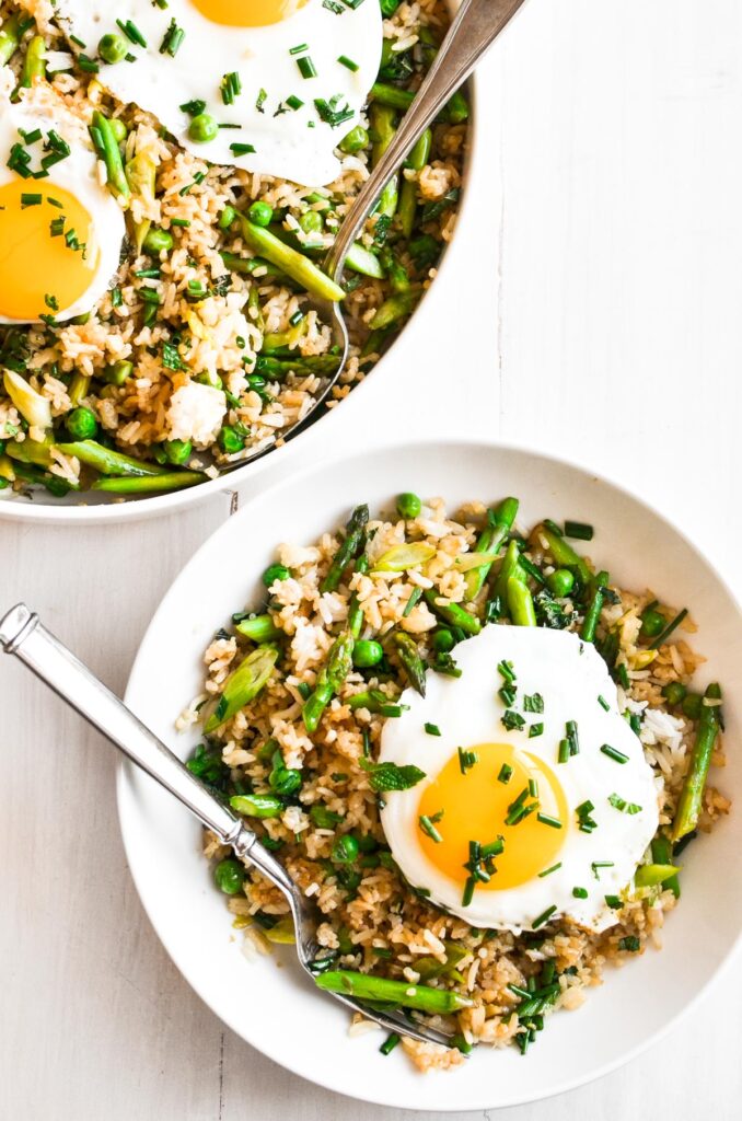 Fried Rice with Asparagus and Peas The View From Great Island