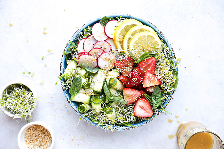 Honey Miso Summer Salad Bowls Floating Kitchen