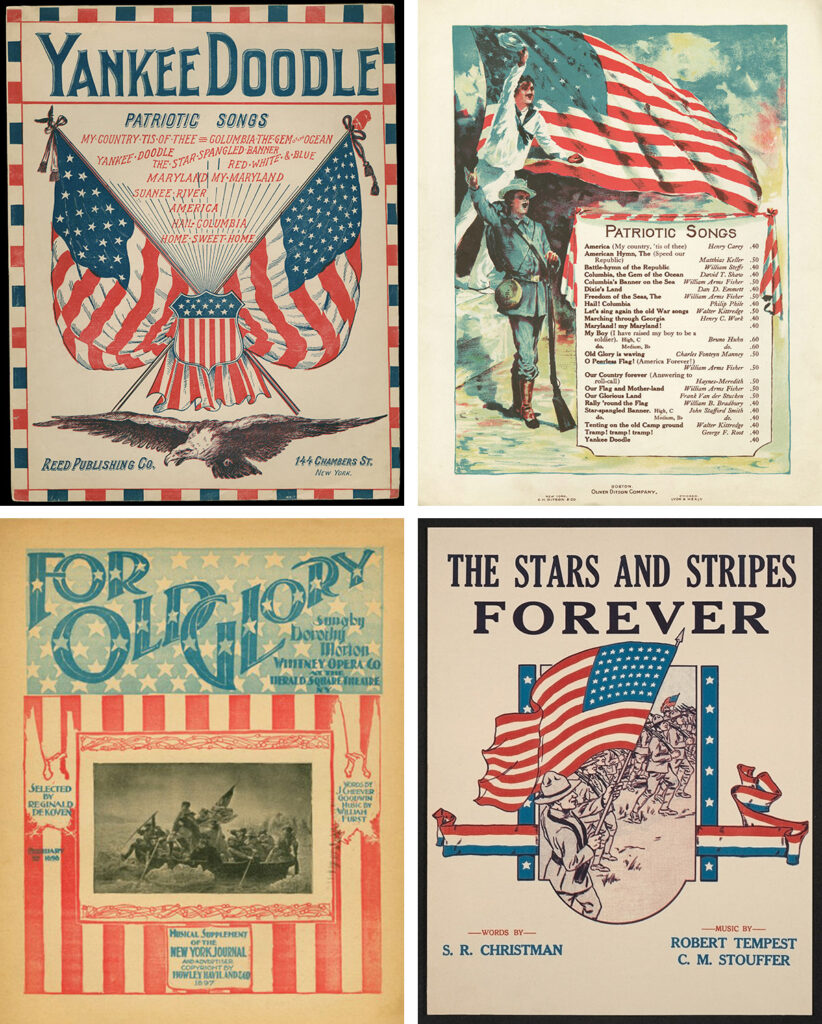 Patriotic Sheet Music Full-Color Covers