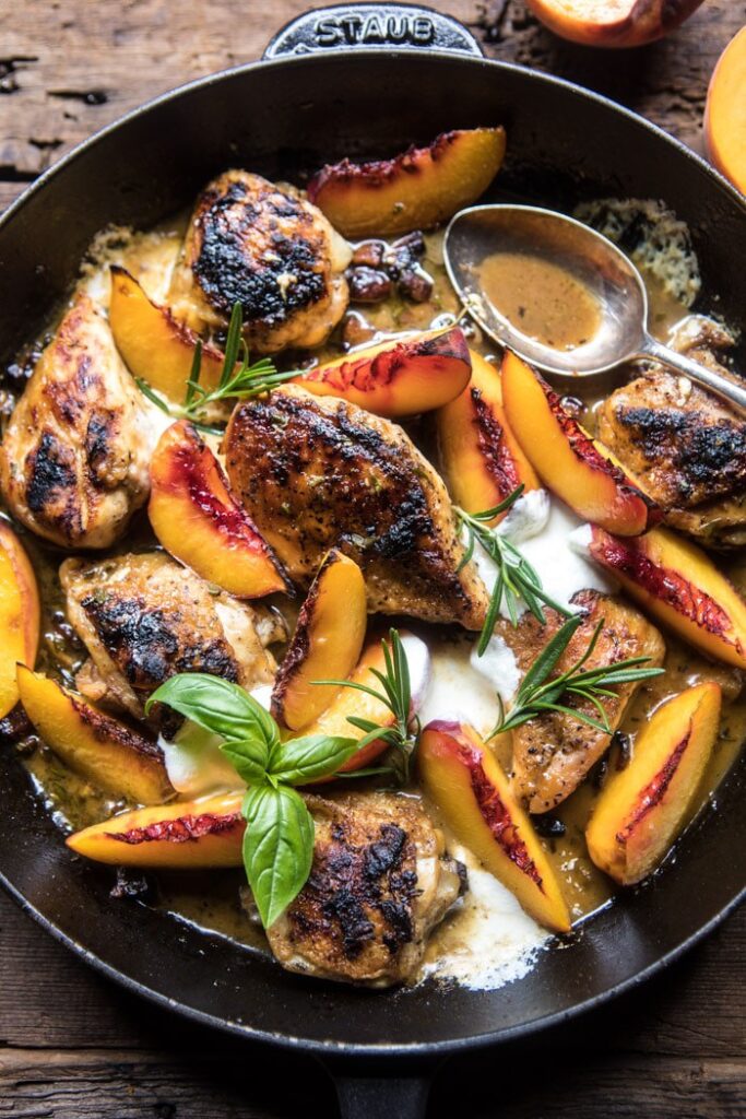 Rosemary Peach Chicken Half Baked Harvest