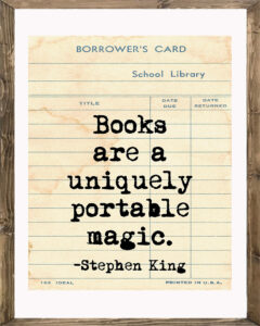 School Library Card Books are a Uniquely Portable Magic Framed