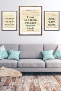 School Library Card Reading Quotes Living Room