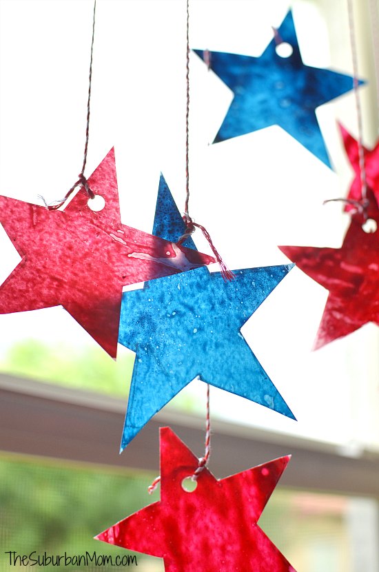 Star Sun Catchers 4th of July Craft The Suburban Mom