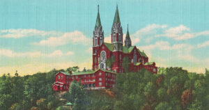 Vintage Postcard Holy Hill Looking South