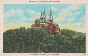 Vintage Postcard Holy Hill View From the North