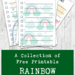 A Collection of Free Printable Rainbow To-Do Lists