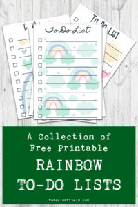 A Collection of Free Printable Rainbow To-Do Lists