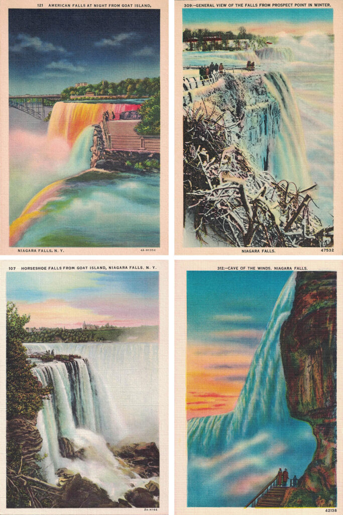 Free Printable Niagara Falls Postcards Collage