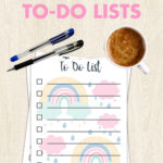 Free Printable Rainbow To-Do Lists