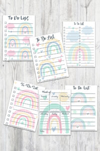 Rainbow To-Do Lists