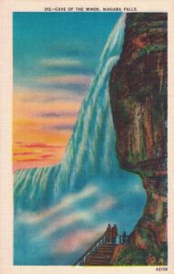 Vintage Postcard Niagara Falls Cave of the Winds