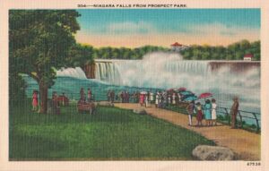 Vintage Postcard Niagara Falls From Prospect Park